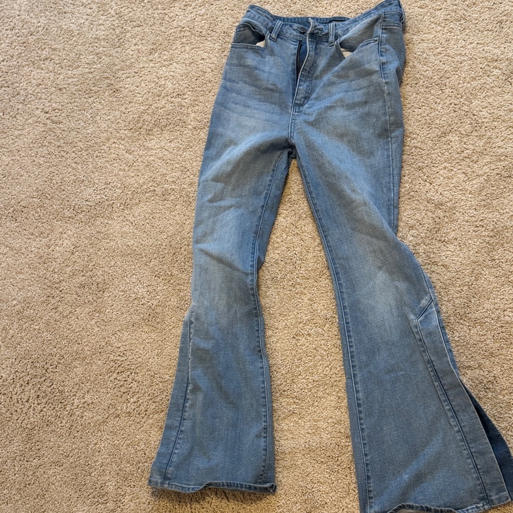 Forever 21 Denim Flare Jeans in Blue